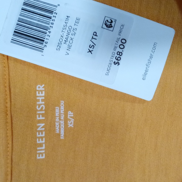 🆕️ 🌞Eileen Fisher🌞 - Mango S/S V-Neck Tee - Picture 3 of 7